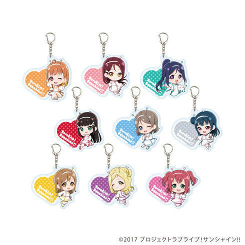 『ラブライブ!サンシャイン!!』アクリルキーホルダー02/宇宙ver. BOX(全9種)(ミニキャライラスト)